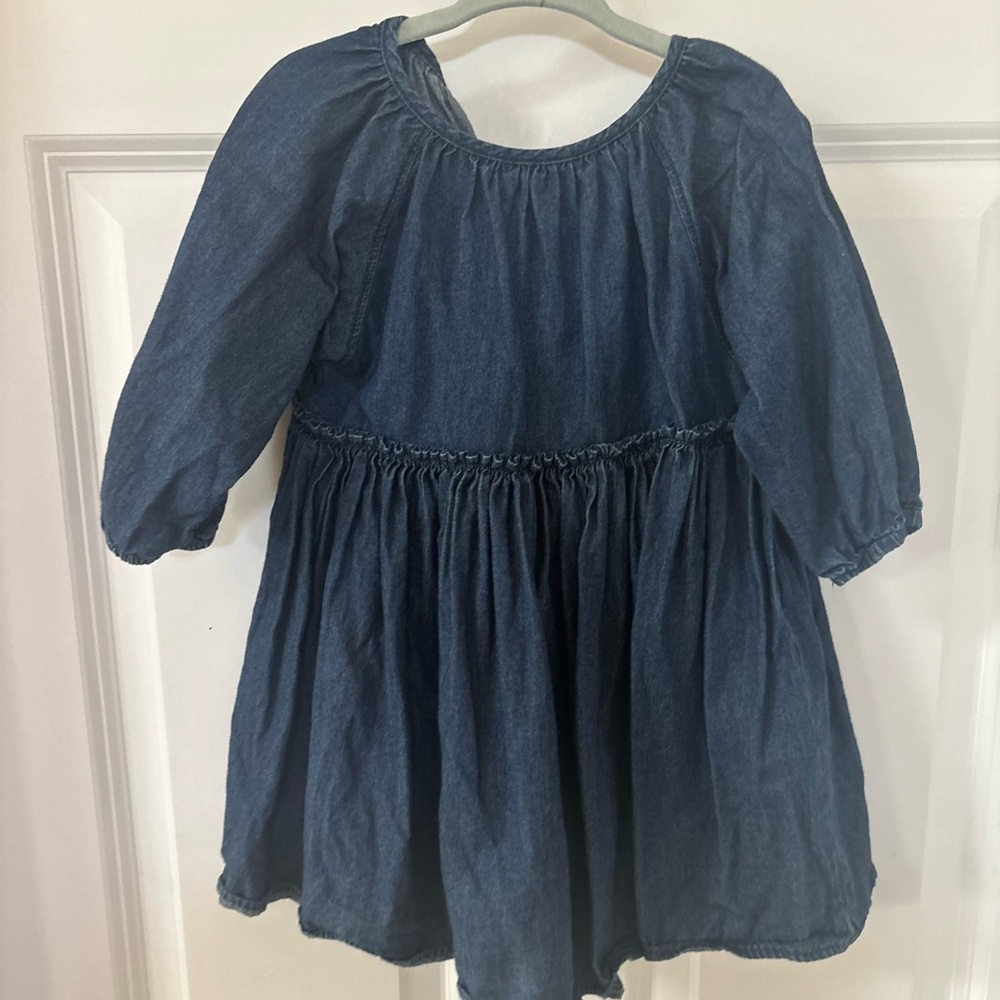 Mabo cotton girls denim dress 2/3 years